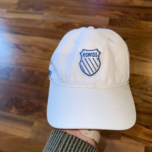 KSwiss White Pickleball‎ Performance Cap Adjustable Strap NEW workout unisex